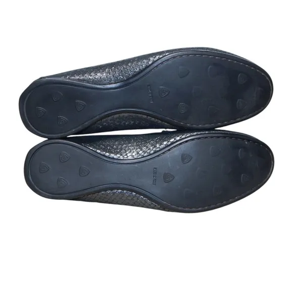 AGL Attilio Giusti Leombruni Jenah Gray Leather Driving Loafers Size 38 /US 8
