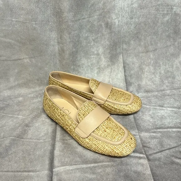 AGL Sheryl Raffia Loafers