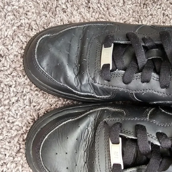 Air Force 1 Nike Sneakers size 7 youth black low top
