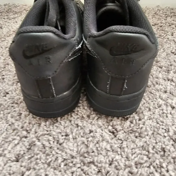 Air Force 1 Nike Sneakers size 7 youth black low top