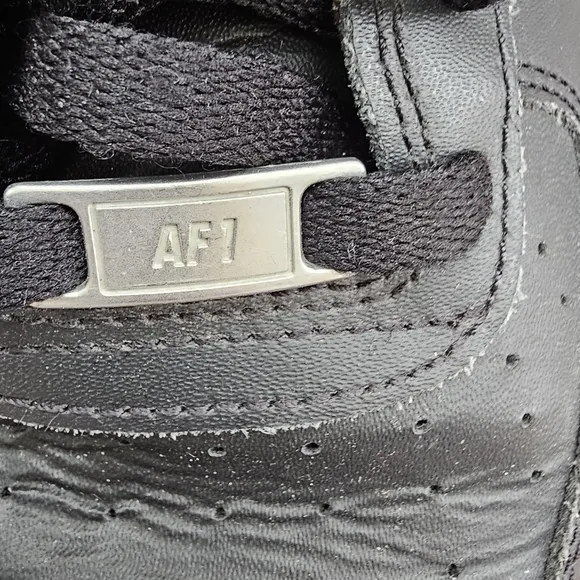 Air Force 1 Nike Sneakers size 7 youth black low top