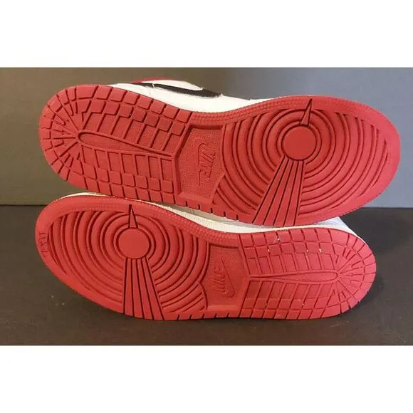 Air Jordan 1 Low (GS) White Red Black  553560-118 Size 5.5Y / Women's Size7 #431