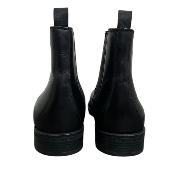 Aldo Chelsea Boots Black Leather Mens Size 11 Biondi-r Pull On