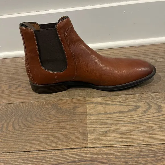 Aldo Men's Brown Leather Hendrick Chelsea Boots Size 10