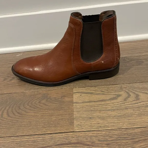 Aldo Men's Brown Leather Hendrick Chelsea Boots Size 10