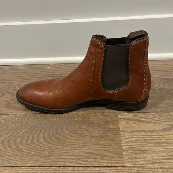 Aldo Men's Brown Leather Hendrick Chelsea Boots Size 10