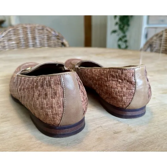 Aldo Woven Leather Shoes Loafers Size 11