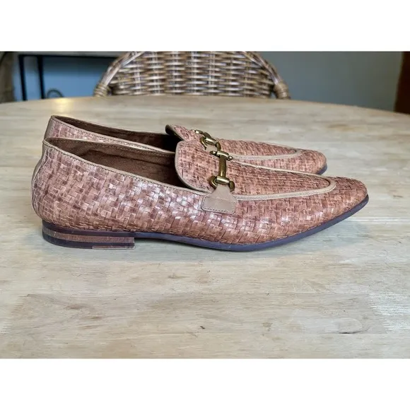 Aldo Woven Leather Shoes Loafers Size 11