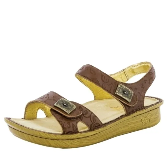Alegria Vienna Morning Glory Tan 2 Strap Sandals