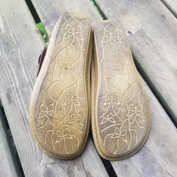 Alegria Vienna Morning Glory Tan 2 Strap Sandals