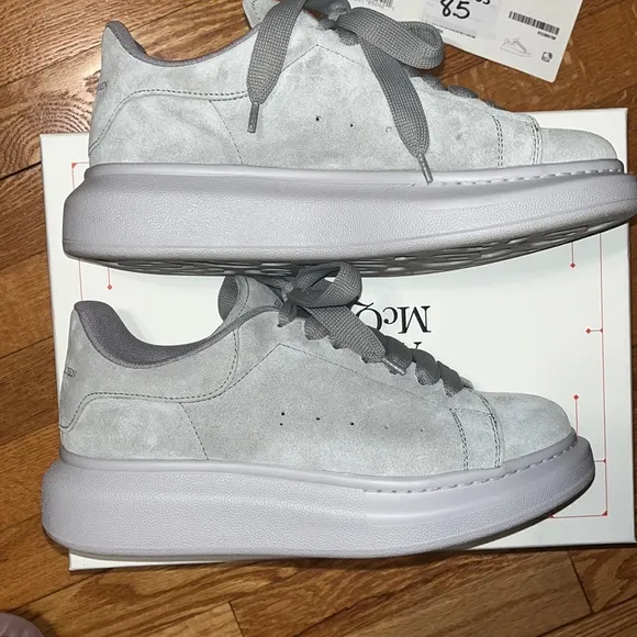 Alexander Mcqueen grey platform sneaker size 8.5 womens