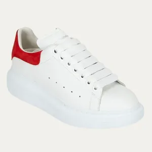 Alexander McQueen Kids White and Red Oversized  Sneakers