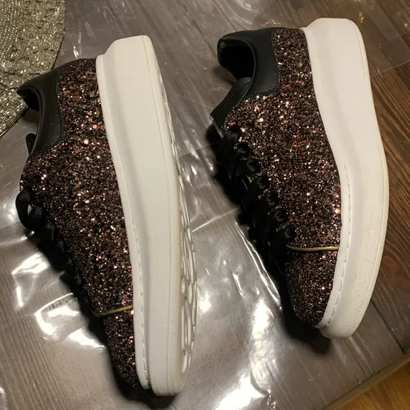 ALEXANDER McQUEEN Oversized platform Glitter Sneaker size EU37 1/2//US7.5