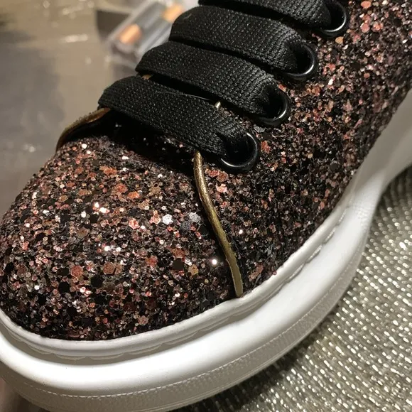 ALEXANDER McQUEEN Oversized platform Glitter Sneaker size EU37 1/2//US7.5