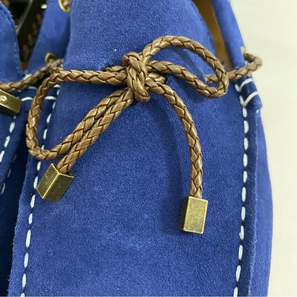 Alfani Blakemaz Mazarine Blue Suede Driving Loafers Men's  Shoes Size 9.5