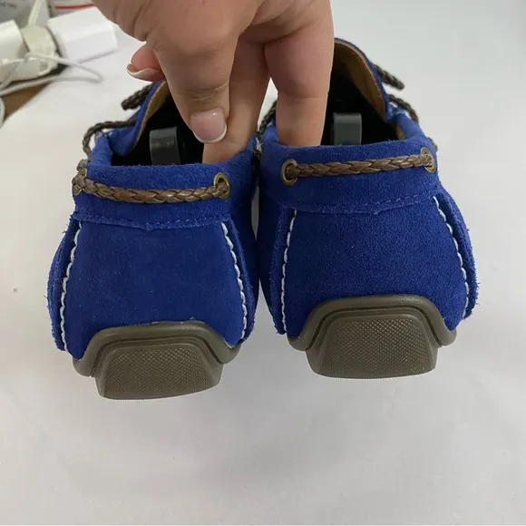 Alfani Blakemaz Mazarine Blue Suede Driving Loafers Men's  Shoes Size 9.5