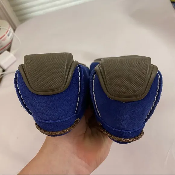 Alfani Blakemaz Mazarine Blue Suede Driving Loafers Men's  Shoes Size 9.5