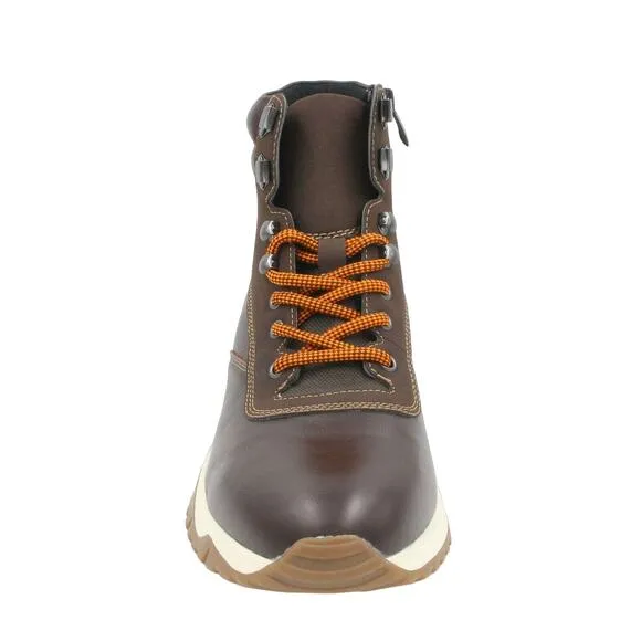 Alfani Men Alpine Hiker Combat Boots Reggie Size US 10M Tan Brown Leather