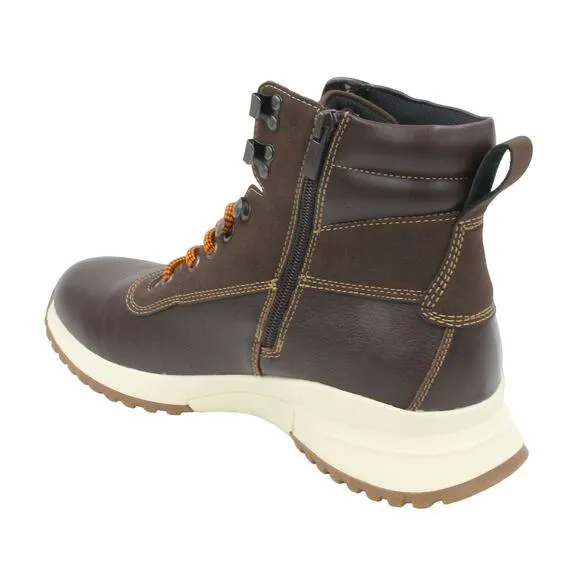 Alfani Men Alpine Hiker Combat Boots Reggie Size US 10M Tan Brown Leather