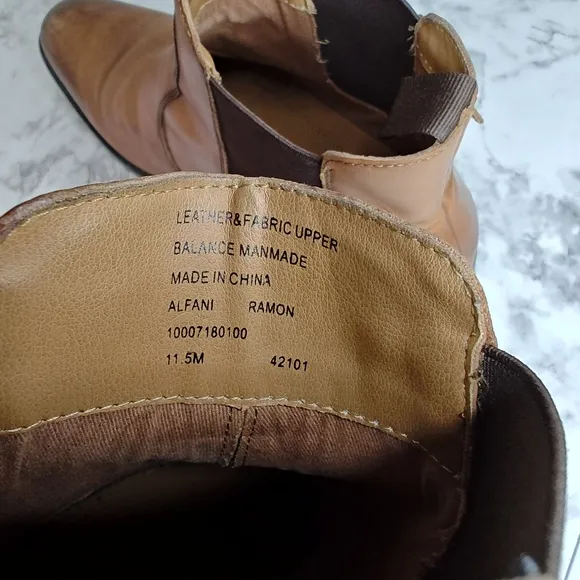 Alfani Ramon Men's Leather Chelsea Boots