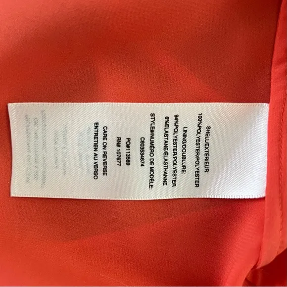 Alice   Olivia Katey Tangerine Orange Chiffon Braided Halter Dress