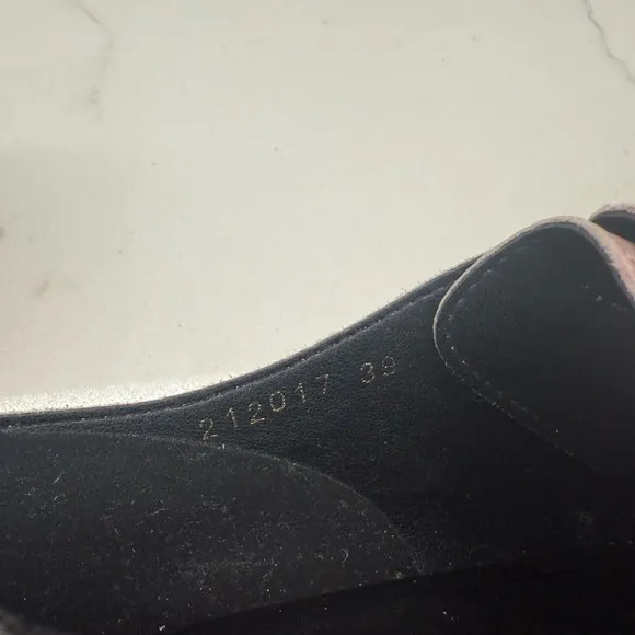 All Black brand pink and black flats modern design size 39