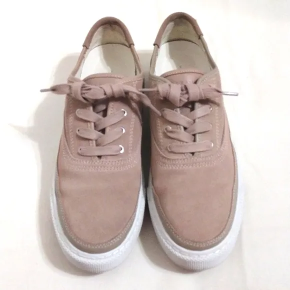 All Saints Bella Suede Leather Lace Up Platform Women's Sneakers US 10