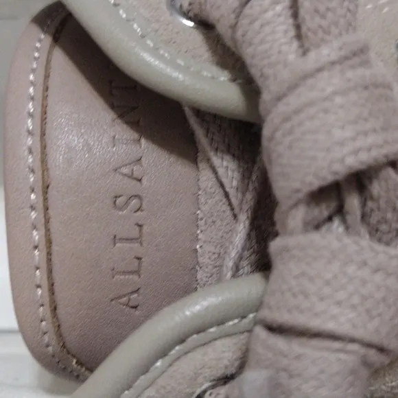 All Saints Bella Suede Leather Lace Up Platform Women's Sneakers US 10