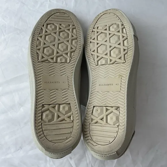 All Saints Brody Low-Top Leather Sneakers Men’s Size USA 10/EU 43