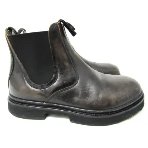 All Saints Brown Leather Distressed Jonboy Chelsea Boots Size 10 EUC