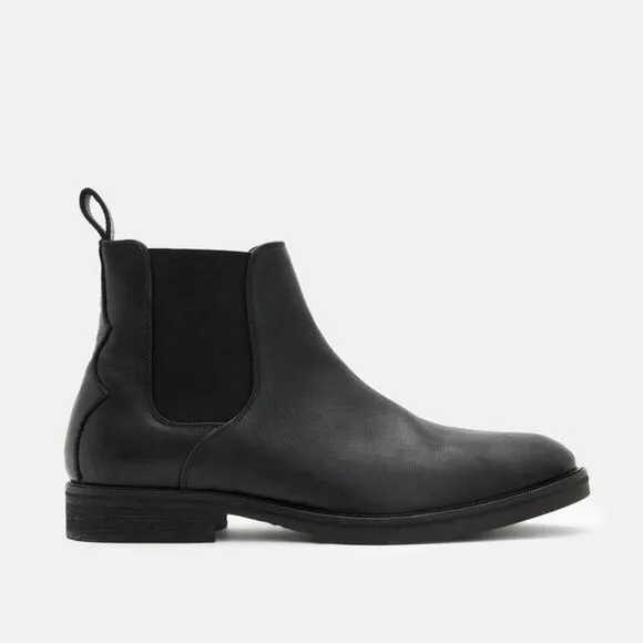 All Saints Creed Leather Chelsea Boots