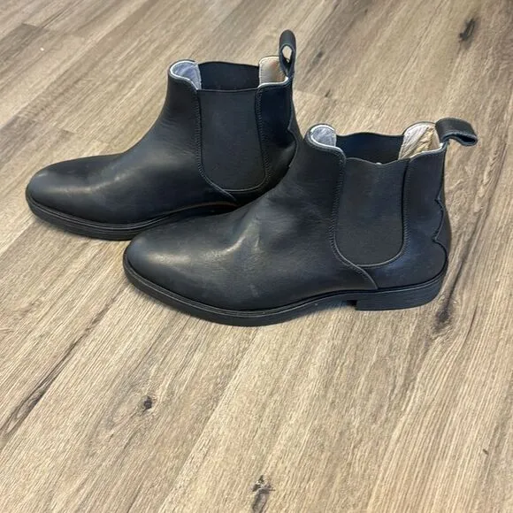 All Saints Creed Leather Chelsea Boots