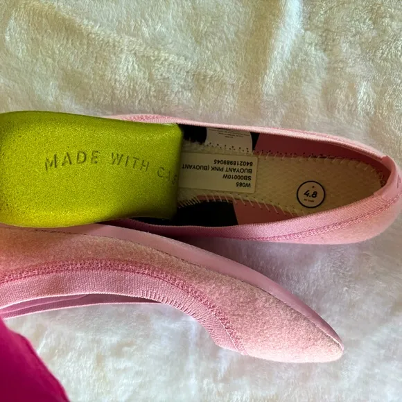 ALLBIRDS NIB Ballet Flats Wool Breezers Buoyant Pink--8.5