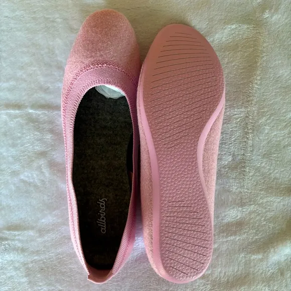 ALLBIRDS NIB Ballet Flats Wool Breezers Buoyant Pink--8.5