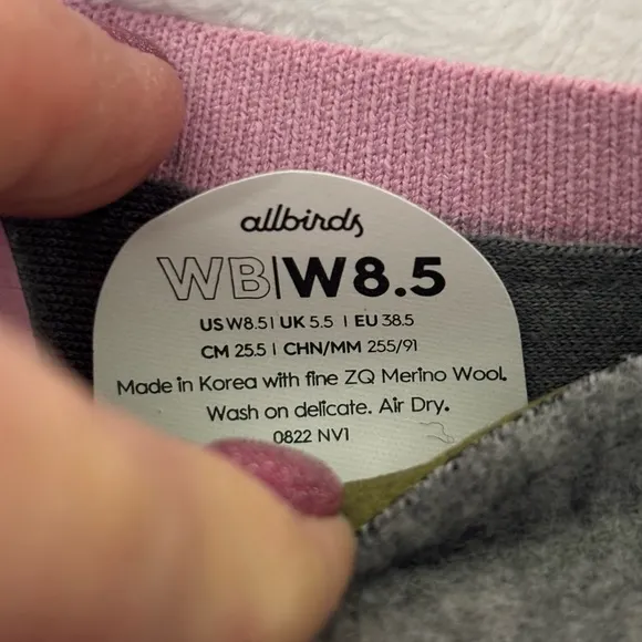 ALLBIRDS NIB Ballet Flats Wool Breezers Buoyant Pink--8.5