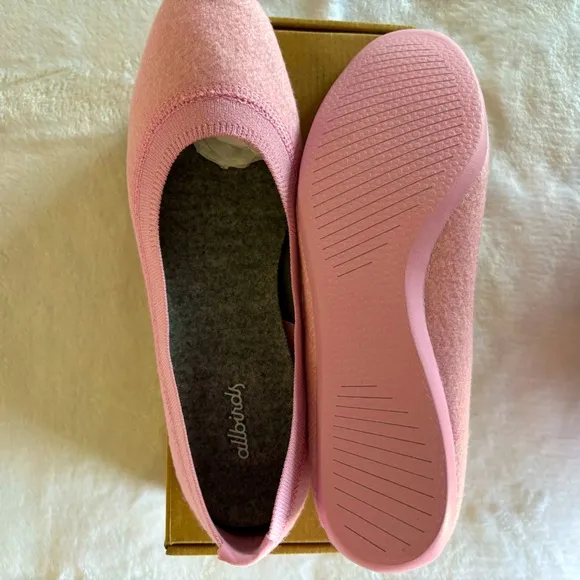 ALLBIRDS NIB Ballet Flats Wool Breezers Buoyant Pink--8.5