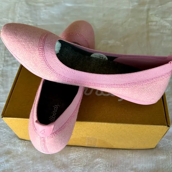 ALLBIRDS NIB Ballet Flats Wool Breezers Buoyant Pink--8.5