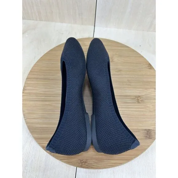 Allbirds Tree Breezers Black Point Toe Ballet Flats Womens Size 6