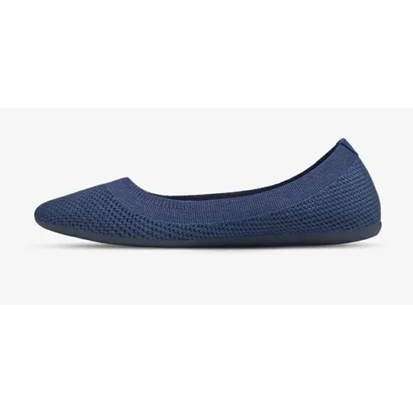 Allbirds Women's Tree Breezers Marine Sole Comfort Flats Size 8.5/ pristine
