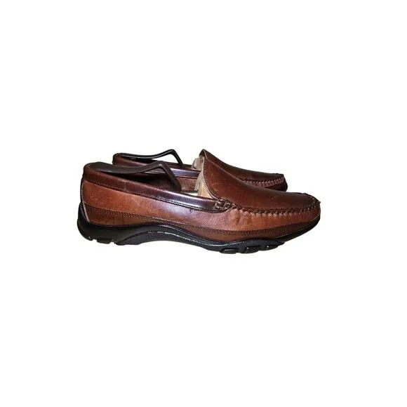 Allen Edmonds 71804 Boulder Brown Leather Driving Loafers Moccasin Mens Size 8.5