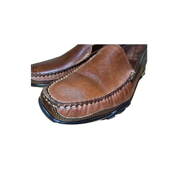 Allen Edmonds 71804 Boulder Brown Leather Driving Loafers Moccasin Mens Size 8.5