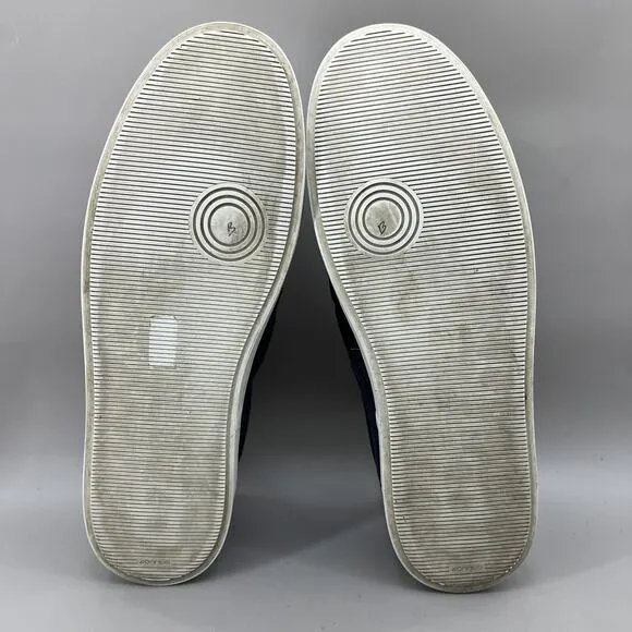 Allen Edmonds Alpha Woven Loafers Men Size 14 D Blue Suede Slip On Comfort Shoes