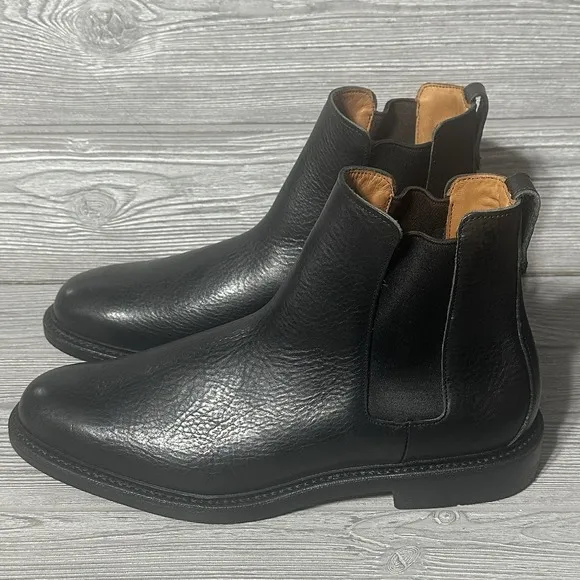 Allen Edmonds &quot;DENALI&quot; Leather Chelsea Boots Black USA Slip On Men's Size 13 New