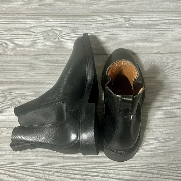 Allen Edmonds &quot;DENALI&quot; Leather Chelsea Boots Black USA Slip On Men's Size 13 New