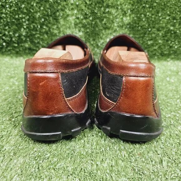 Allen Edmonds Boulder Black Leather Driving Mocs Slip On‎ Loafers Mens Size 10 B