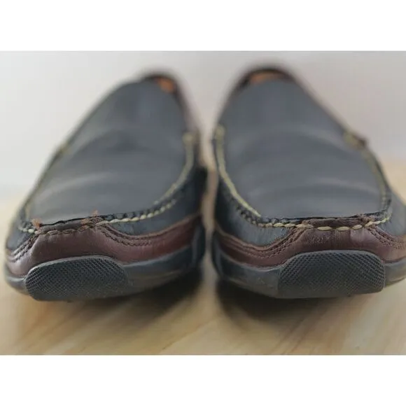 Allen‎ Edmonds Boulder Venetian Driving Black/Brown Loafers Men's SZ 9.5D