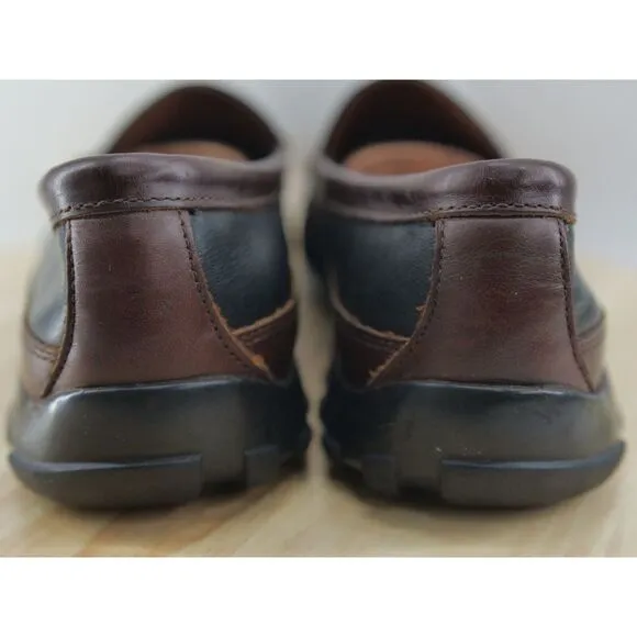 Allen‎ Edmonds Boulder Venetian Driving Black/Brown Loafers Men's SZ 9.5D