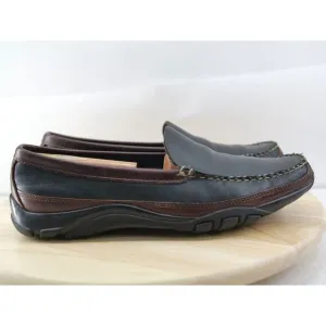 Allen‎ Edmonds Boulder Venetian Driving Black/Brown Loafers Men's SZ 9.5D