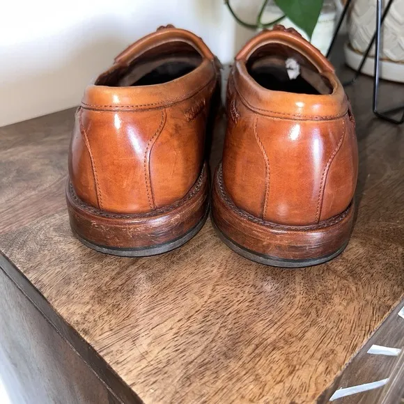 Allen Edmonds Cody 9375 Brown Kiltie Tasseled &amp; Woven Loafers 12D EUC
