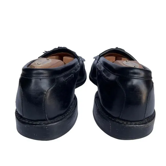 Allen Edmonds CODY Black Leather Kiltie Tassel Woven Loafers US Made Size 9 D